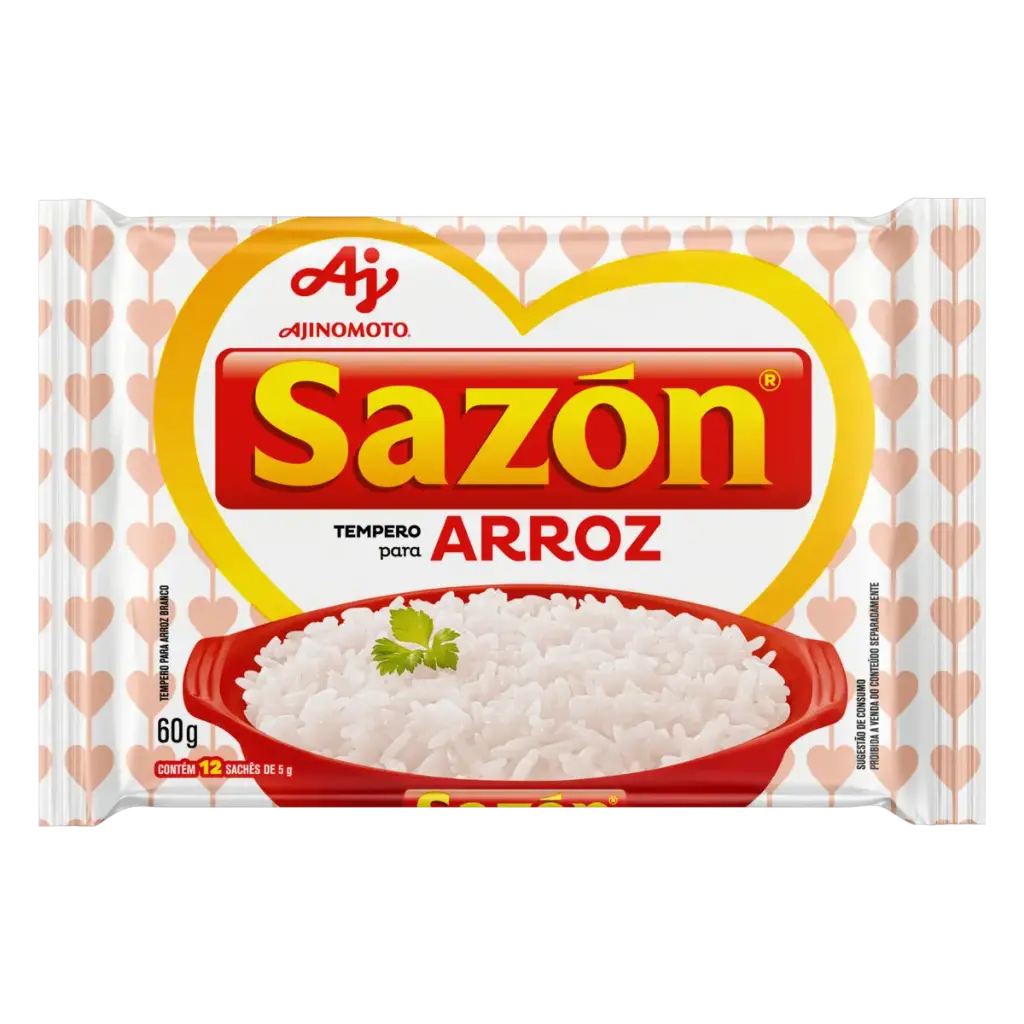 ADEREZO EN POLVO PARA ARROZ SAZON PAQUETE 60G 12 UNIDADES