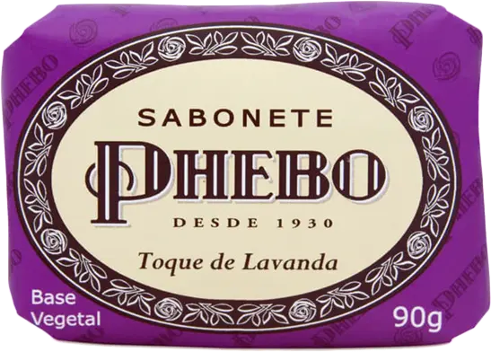 JABON BARRA VEGETAL TOQUE DE LAVANDA PHEBO 90G