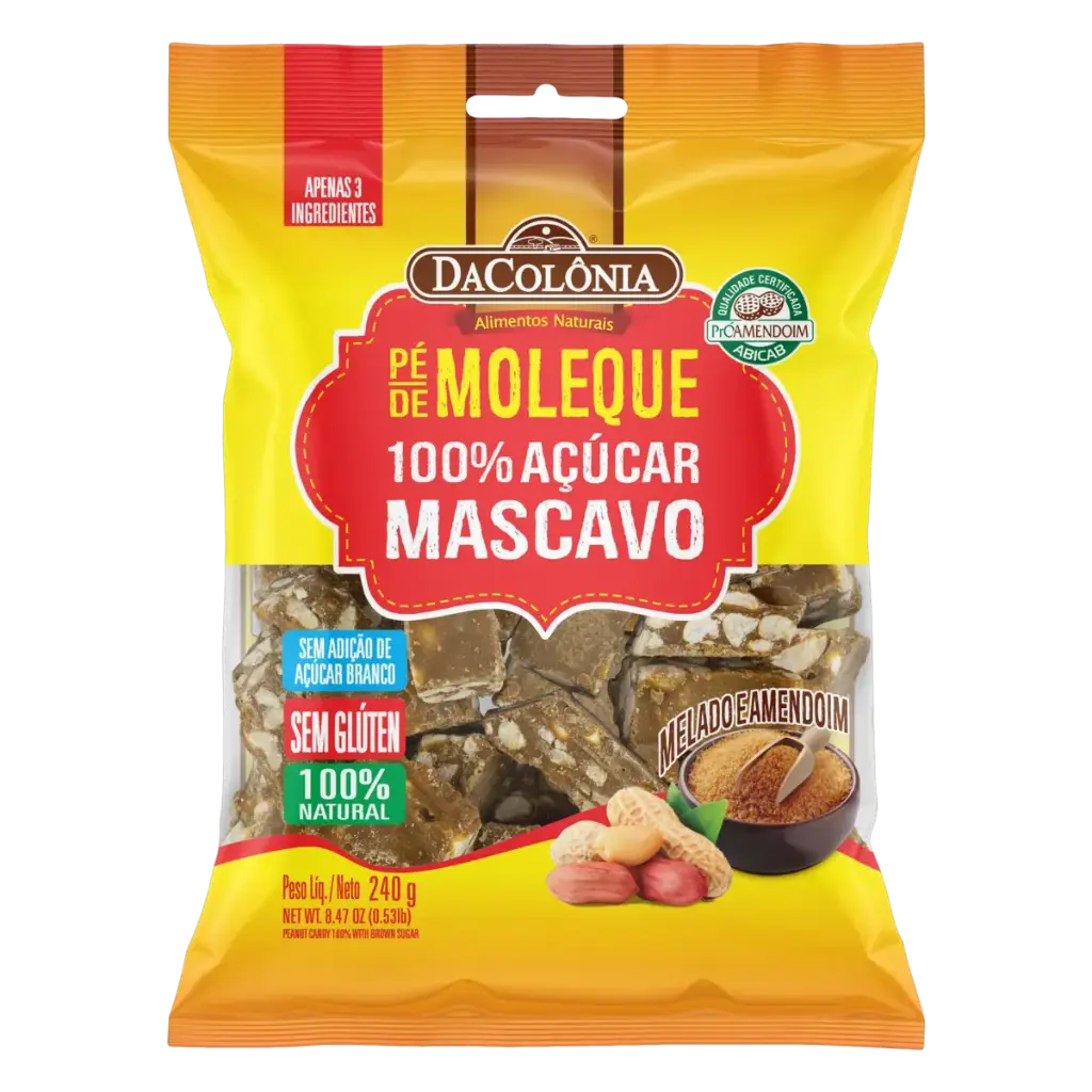 PE-DE-MOLEQUE CON AZUCAR MASCAVO 240G