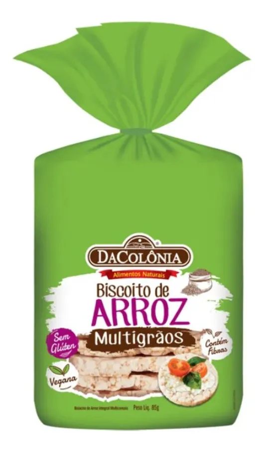 BIZCOCHO DE ARROZ MULTIGRANOS DACOLONIA 85G