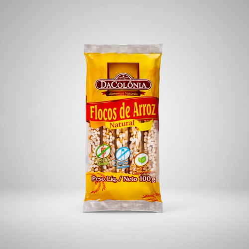 SNACK FLOCOS DE ARROZ DACOLONIA 100G