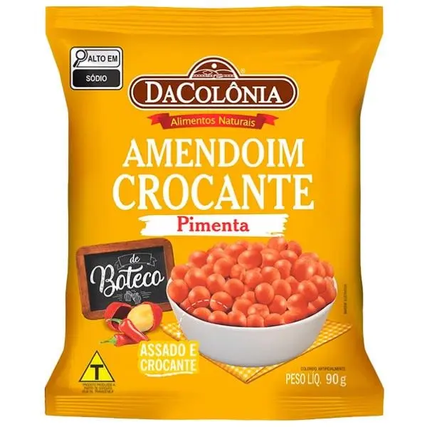 MANI CROCANTE DACOLONIA PIMIENTA ROJA 90G