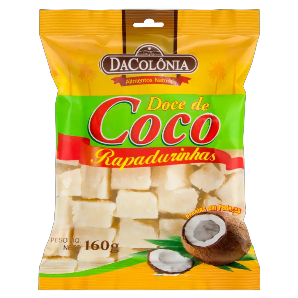 RAPADURINHA DULCE DE COCO DACOLONIA 160G
