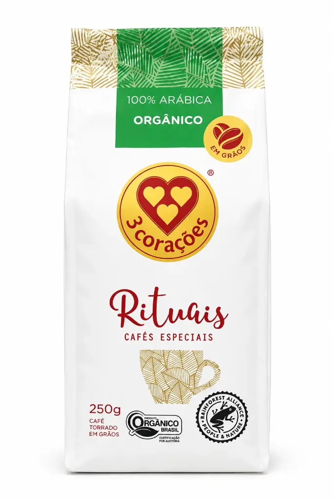 CAFE 3CORAZONES RITUAIS ORGÁNICO 250G EN GRANOS