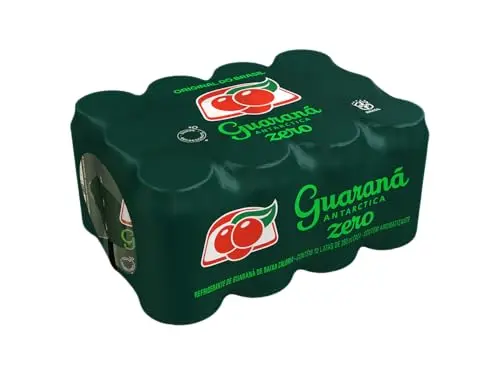 PACK DE GUARANA ANTARCTICA ZERO LATA 350ML - 12UNIDADES