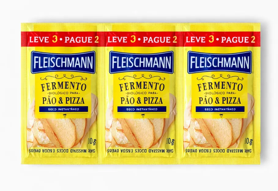 LEVADURA SECA INSTANTANEA FLEISCHMANN 3 x 10G