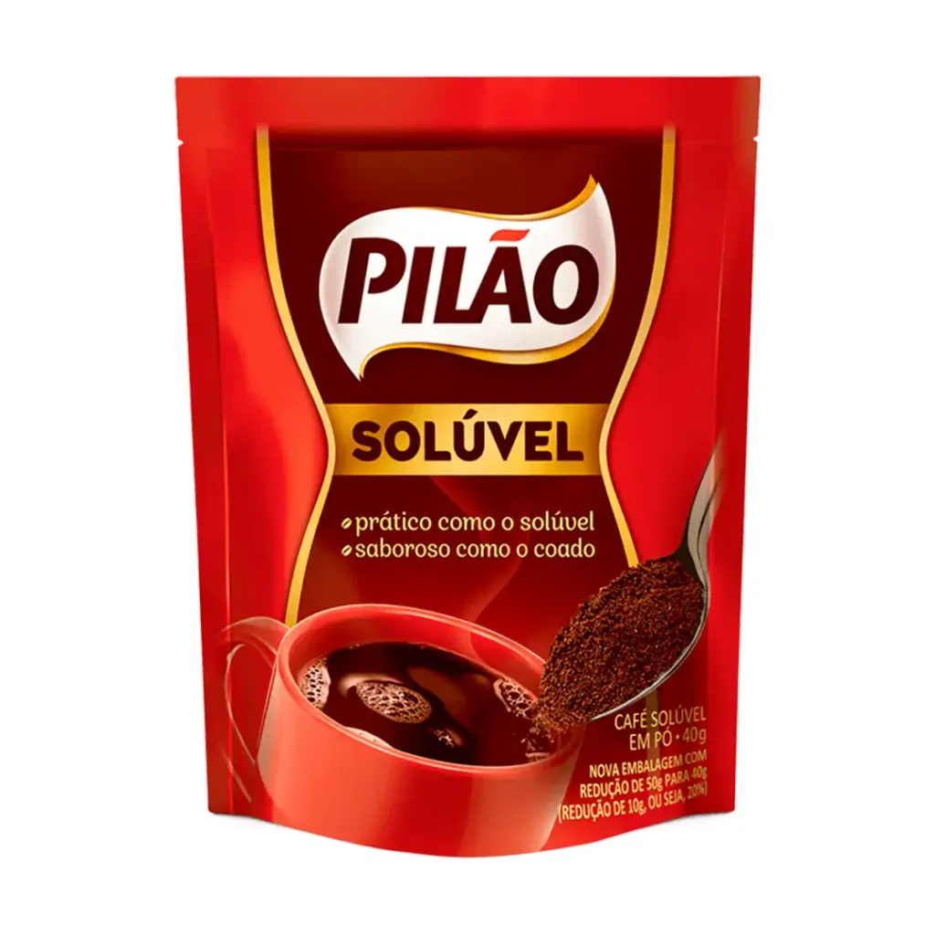 CAFÉ SOLUBLE TRADICIONAL PILÃO - 40G