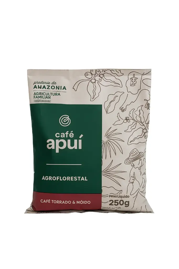 CAFÉ ESPECIAL APUI TOSTADO Y MOLIDO AGROFLORESTAL ORGANICO 250G