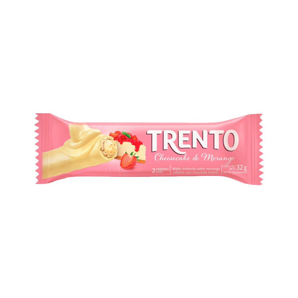 CHOCOLATE TRENTO CHEESECAKE DE FRUTILLA - 32g