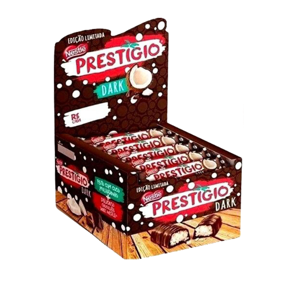 EMPAQUE DE CHOCOLATE NESTLE PRESTIGIO DARK - 30 UNIDADES