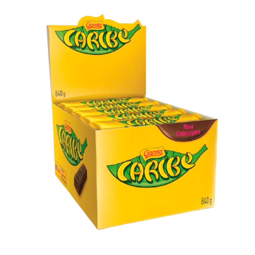 EMPAQUE DE CHOCOLATES GAROTO CARIBE - 30 Unidades