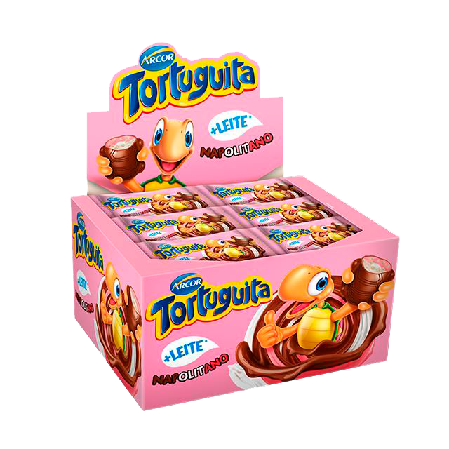 EMPAQUE DE CHOCOLATES TORTUGUITA NAPOLITANO - 24 Unidades