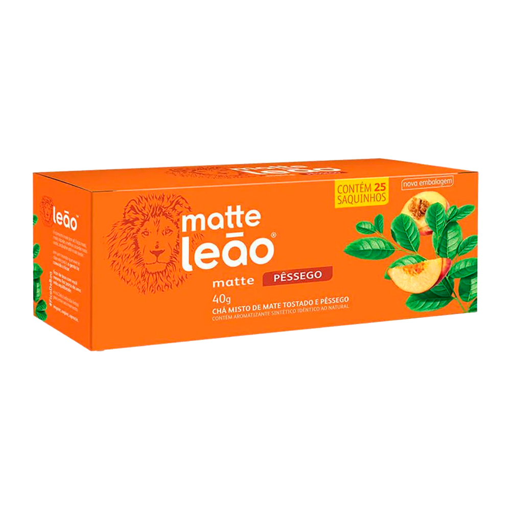 TÉ MATTE LEÃO DURAZNO - 40g