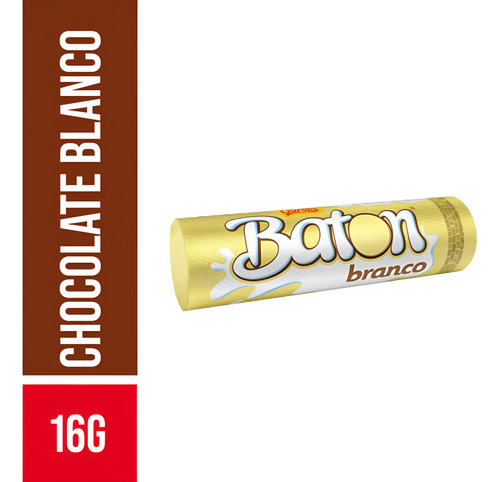 CHOCOLATE BATON GAROTO BLANCO - 16g