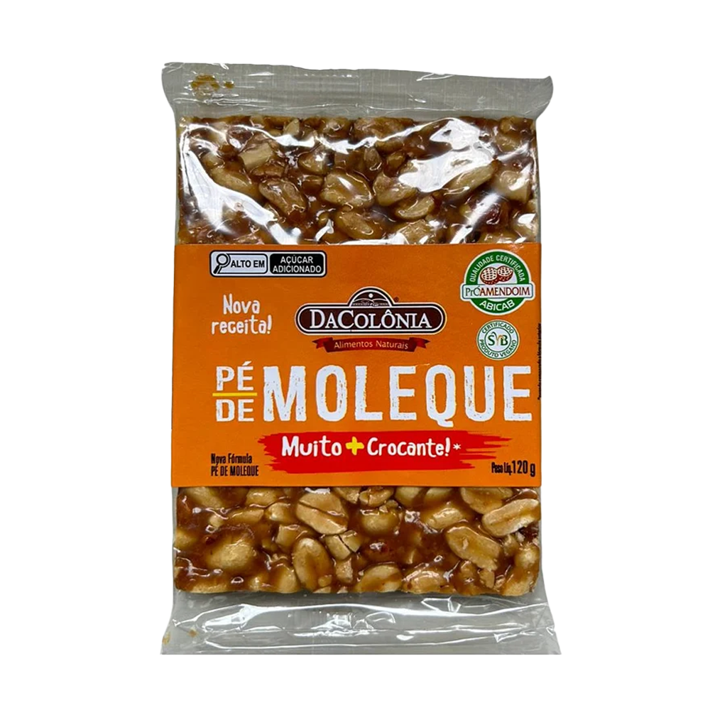 TURRÓN DE MANI (PÉ DE MOLEQUE) DACOLÔNIA 120G