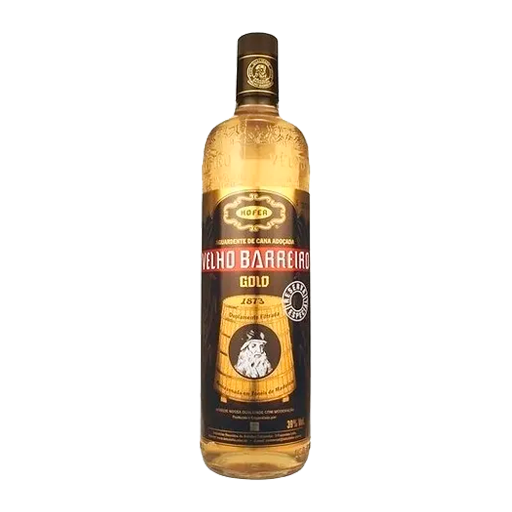 CACHACA VELHO BARREIRO GOLD - 910ml