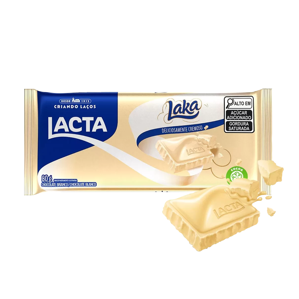 CHOCOLATE LACTA LAKA BLANCO - 80g