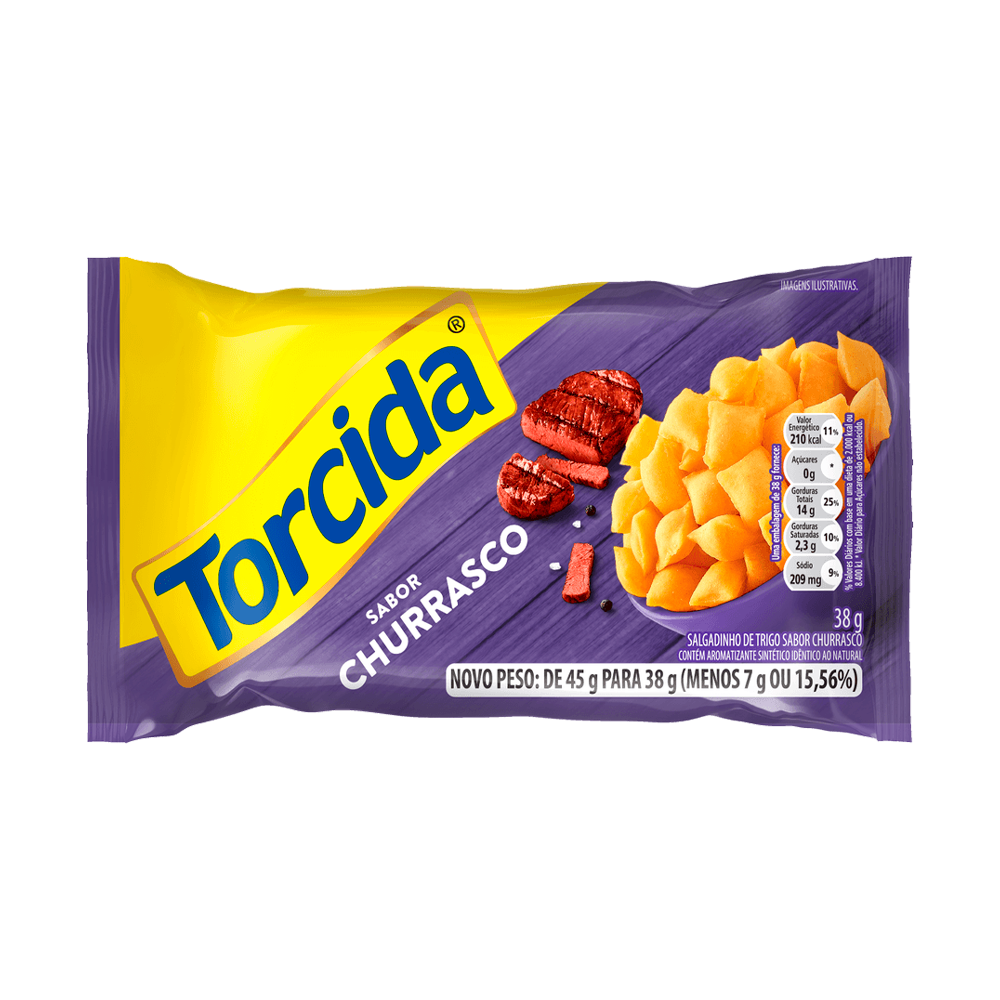 SNACK TORCIDA SABOR A ASADO - 38g