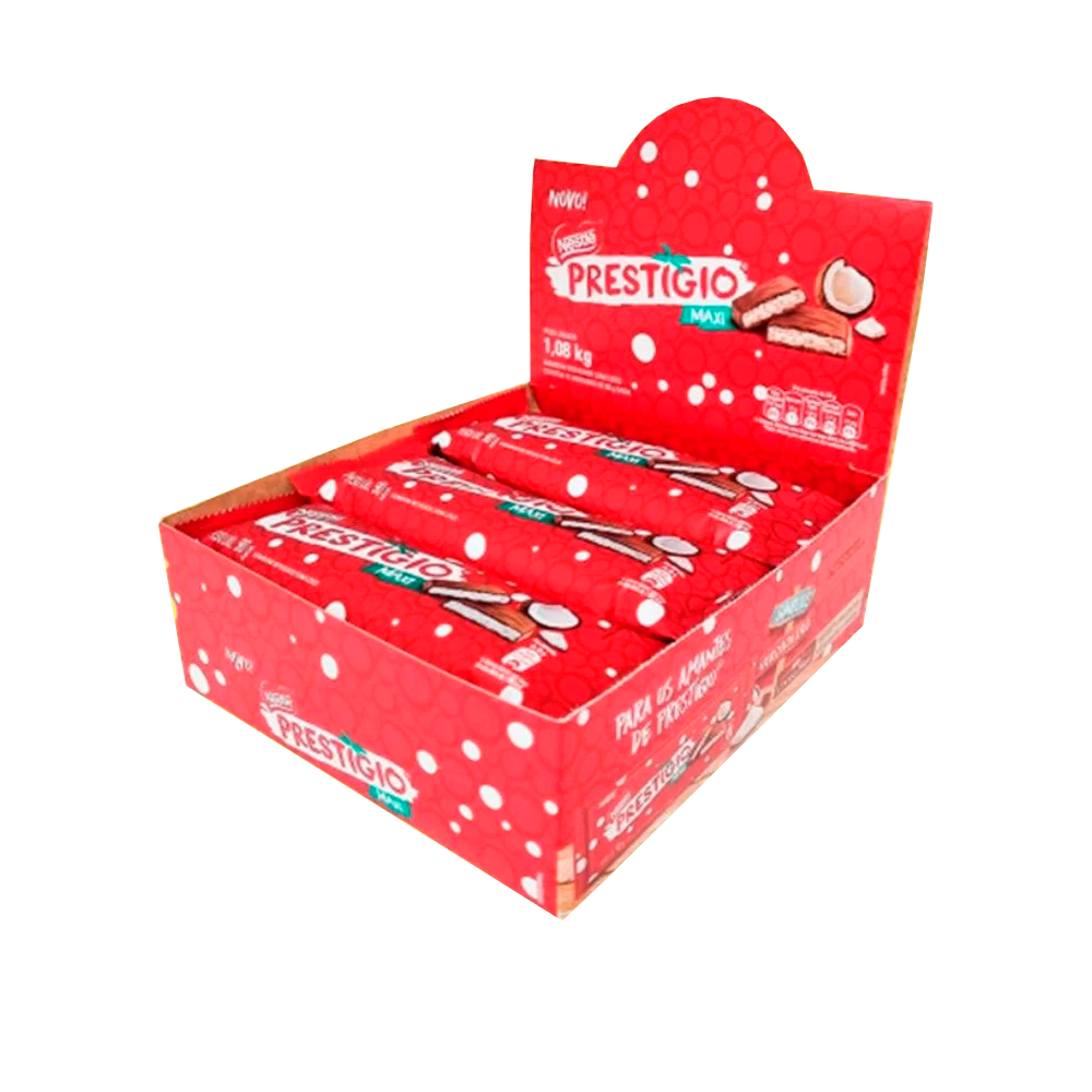 EMPAQUE DE CHOCOLATES PRESTIGIO MAXI - 12 Unidades