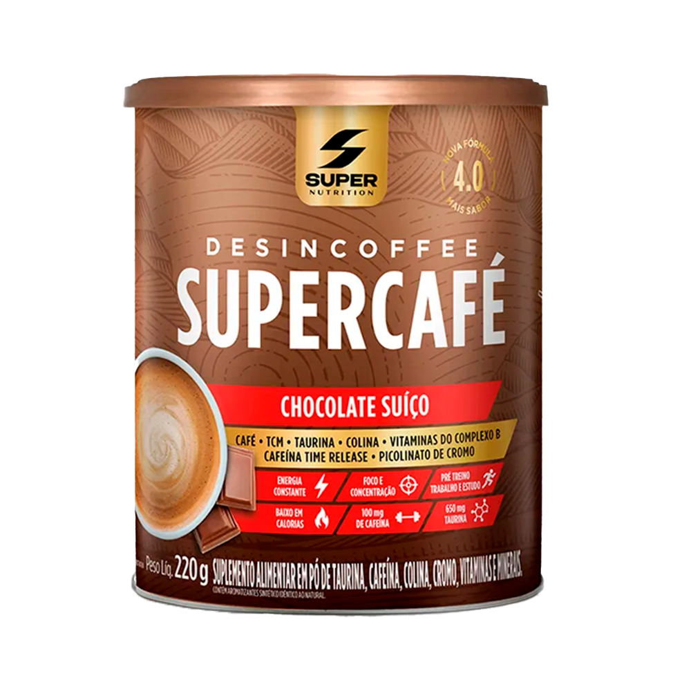 SUPERCÁFE DESINCOFFEE CHOCOLATE SUIZO 220G