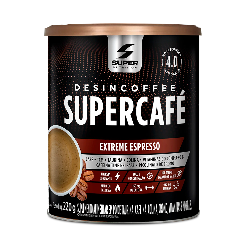 SUPERCÁFE TERMOGÉNICO DESINCOFFEE EXTREME 220G