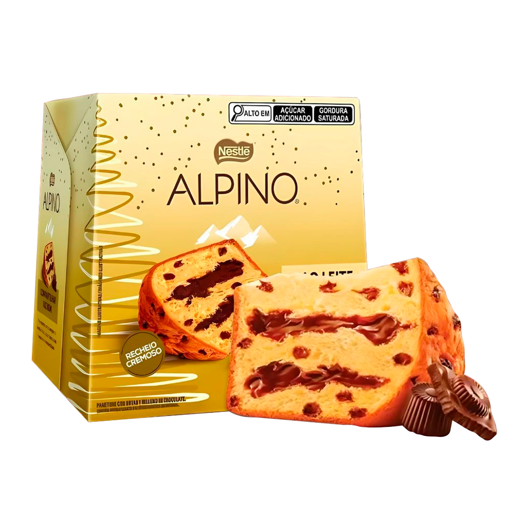PANETTONE ALPINO CHOCOLATE Y GOTAS NESTLÉ CHOCOTONE 450G