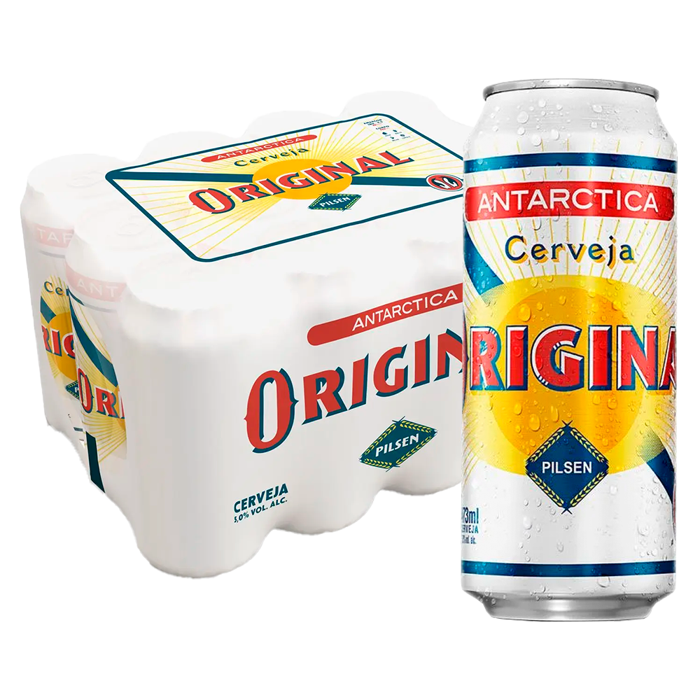 PACK DE CERVEZA ANTÁRCTICA ORIGINAL LATA  473ML - 12 Unidades