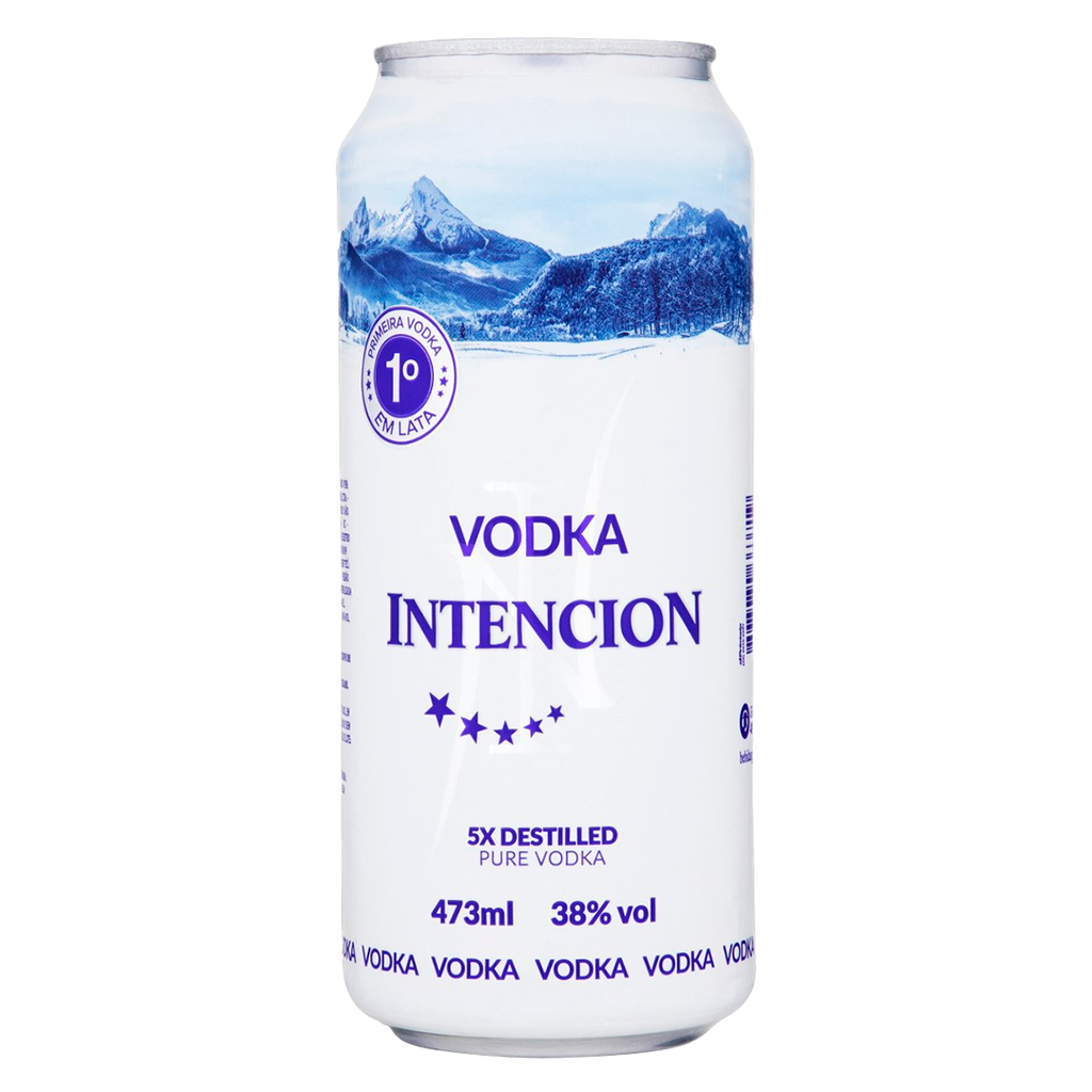 VODKA 5X DESTILADA INTENCION  LATA  473ml