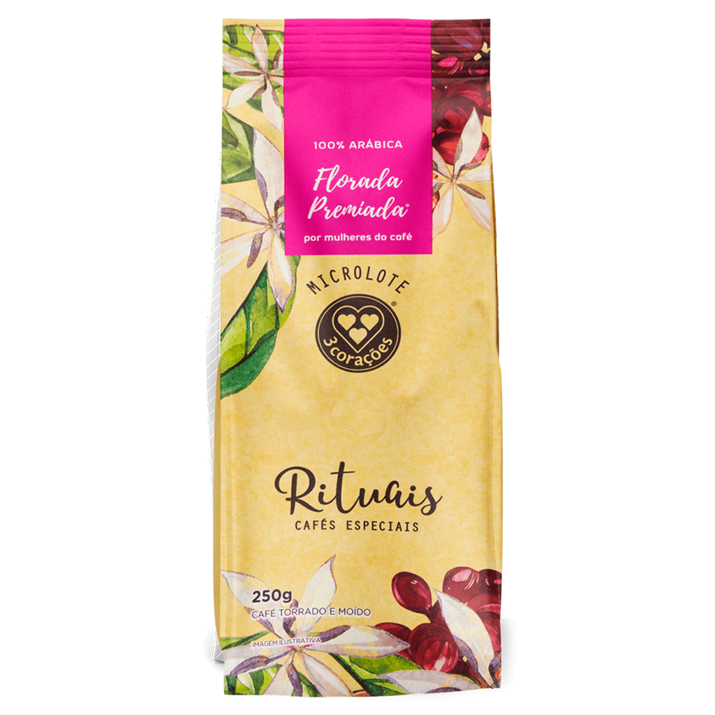 CAFÉ 3 CORAÇÕES MOLIDO RITUAIS FLORADA 250g