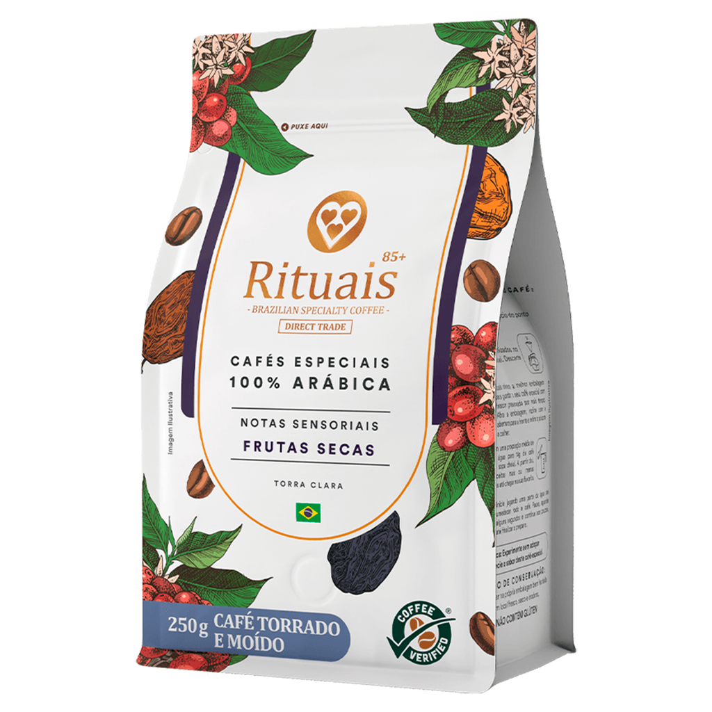 CAFÉ 3 CORAÇÕES MOLIDO RITUAIS  FRUTOS SECOS 250g