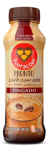 BEBIDA LÁCTEA 3 CORAÇÕES CAPPUCCINO PINGADO 260ml