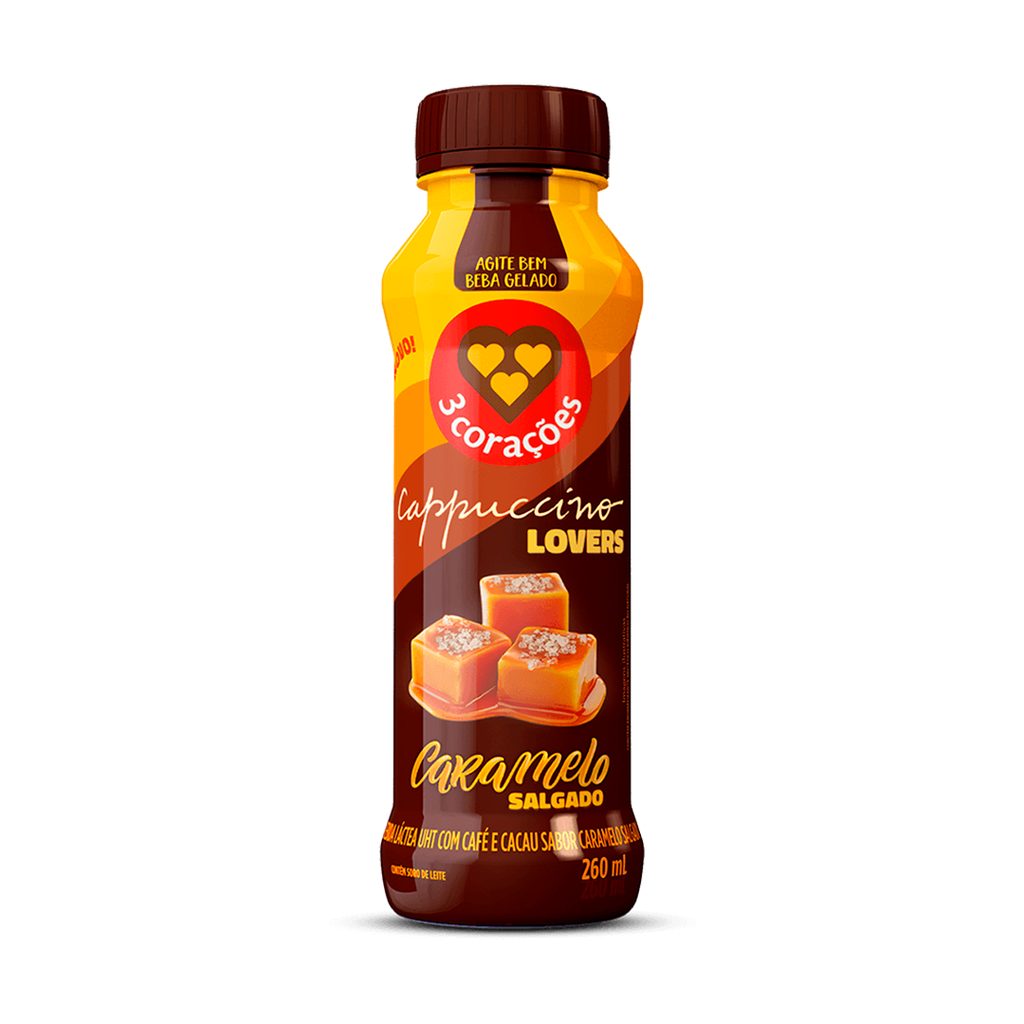 BEBIDA LÁCTEA 3 CORACOES CAPPUCCINO CARAMELO SALADO 260ml