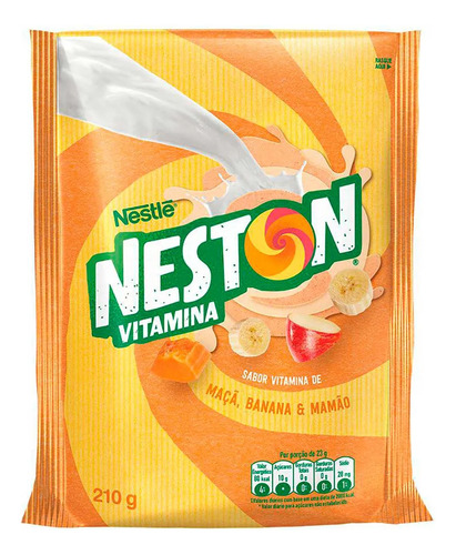 NESTON EN POLVO VITAMINA DE MANZANA BANANA Y PAPAYA 210G