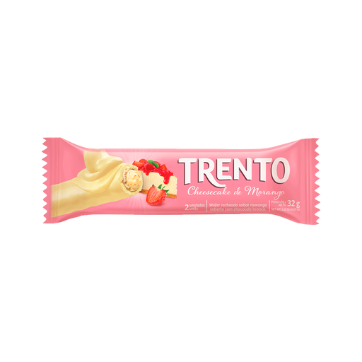 [000394] CHOCOLATE TRENTO CHEESECAKE DE FRUTILLA - 32g