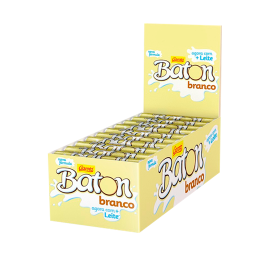 [D00282] EMPAQUE DE CHOCOLATES BATON BLANCO - 30 Unidades