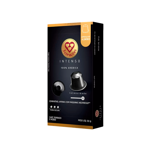 [000223] CAPSULAS DE CAFE 3CORACOES INTENSO 5,6G X 10UNI