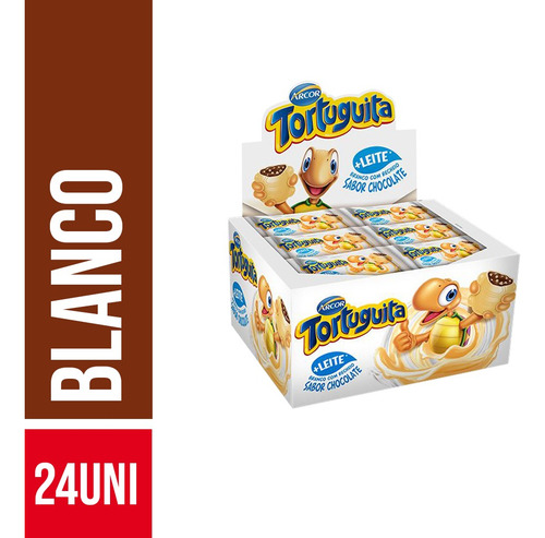 [DP000284] EMPAQUE DE CHOCOLATES TORTUGUITA BLANCO - 24 Unidades