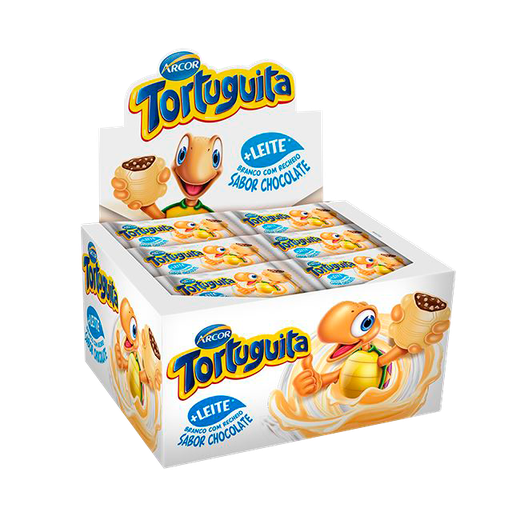 [DP000284] EMPAQUE DE CHOCOLATES TORTUGUITA BLANCO - 24 Unidades