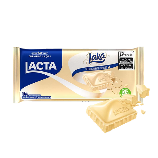 [000305] CHOCOLATE LACTA LAKA BLANCO 80G