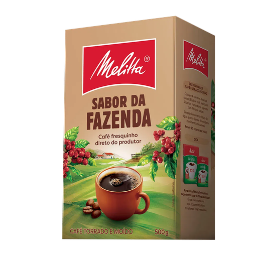 [000064] CAFÉ MOLIDO MELITTA FAZENDA - 500g