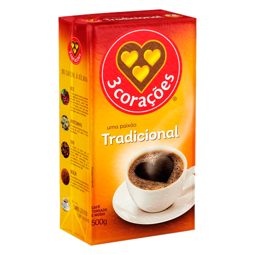 [000045] CAFÉ 3 CORAÇÕES MOLIDO TRADICIONAL - 500g