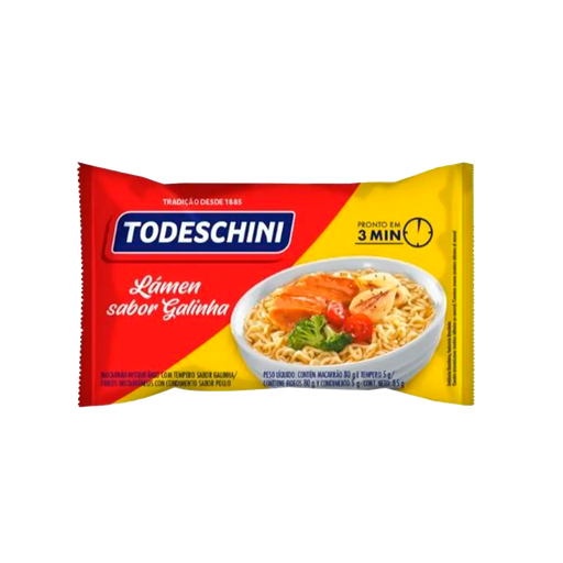 [00326] FIDEO INSTANTÁNEO TODESCHINI SABOR GALLINA 80g