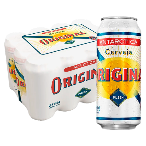 [FD000086] PACK DE CERVEZA ANTÁRCTICA ORIGINAL LATA  473ML - 12 Unidades