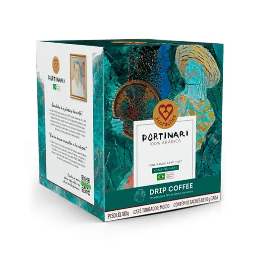 [DP010821] DRIP COFFEE 3 CORACOES GOURMET PORTINARI NOTAS FRUTADAS 11G X 10 UNIDADES