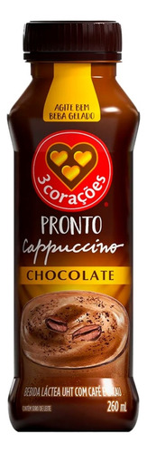 [000554] BEBIDA LÁCTEA 3 CORAZONES CAPPUCCINO CHOCOLATE 260ml