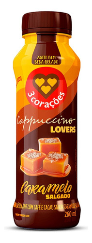[000560] BEBIDA LÁCTEA 3 CORAZONES CAPPUCCINO CARAMELO SALADO 260ml