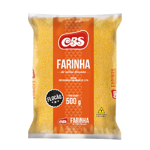 [600364] HARINA DE MAÍZ EN COPOS CBS FLOCAO 500g
