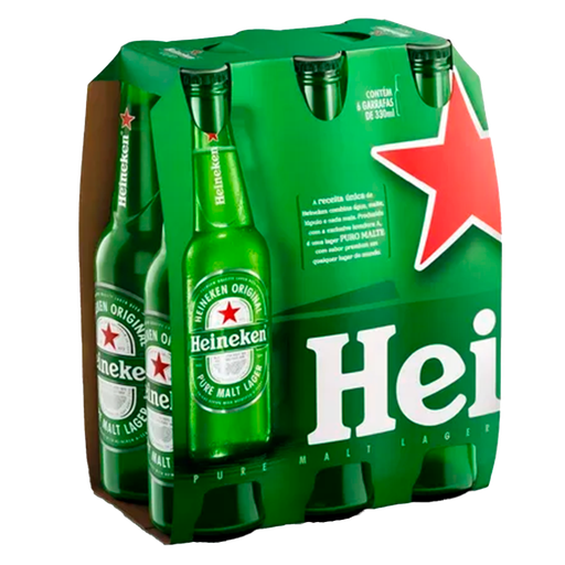 [FD600345] PACK DE CERVEZA HEINEKEN BOTELLA 330ml - 6 Unidades