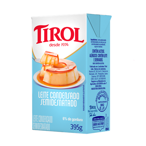 [011024] LECHE CONDENSADA TIROL SEMIDESNATADA 395G