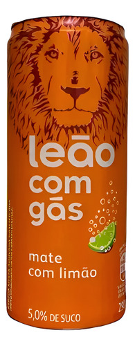 [011203] MATE LEÃO LIMÓN CON GAS LISTO LATA 290ML